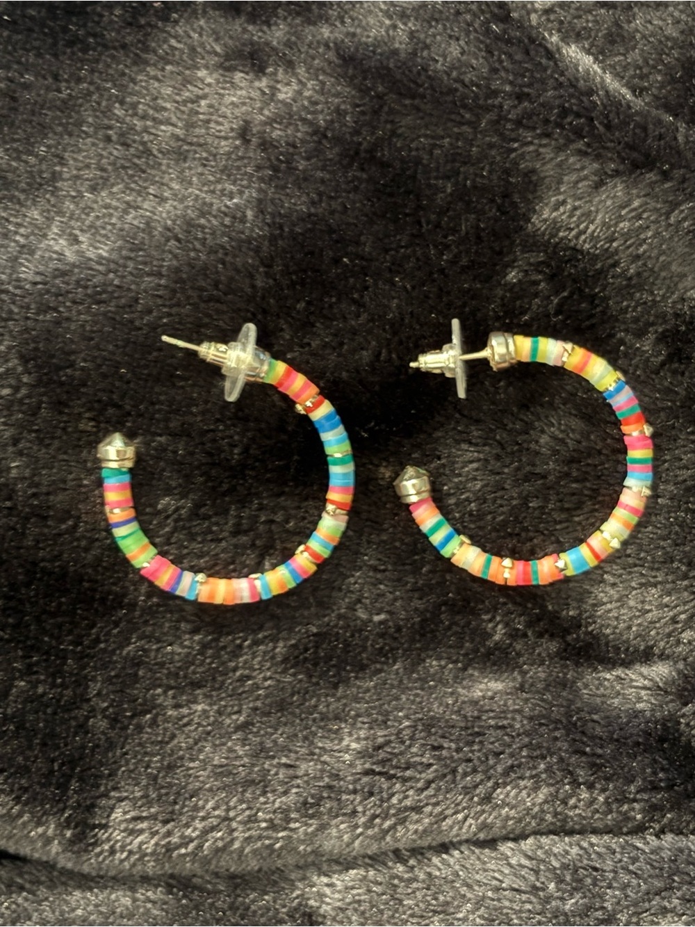 Kendra Scott Gold-tone Hoop Earrings with Multicolor Bead Accents